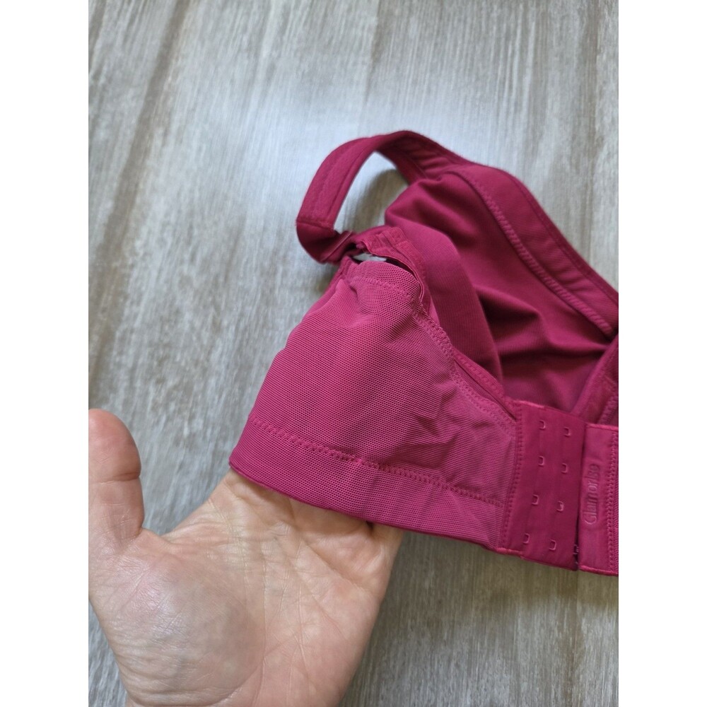 Glamorise Sport Red Underwire High Impact Full Coverage Sports Bra Size 38D EUC - Picture 5 of 10